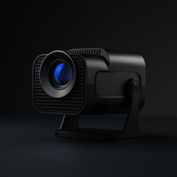 HY320 Mini Projector | Native 720P, Android 11, 4K Decode, 300 ANSI Lumens, WiFi 6, BT 5.0, Portable, 180° Rotatable, Outdoor & Home Cinema